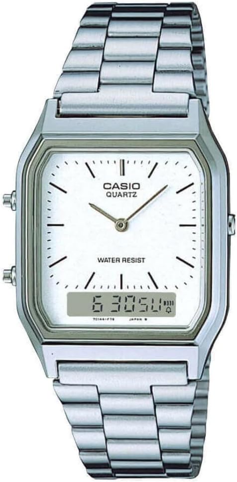 Casio Quartz Watch: AQ-230 Men,Dual Time Watch,Casio vintage dual display