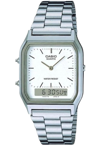 Casio Quartz Watch: AQ-230 Men,Dual Time Watch,Casio vintage dual display