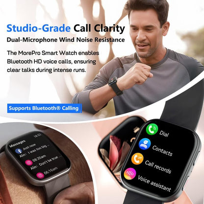 MorePro Smartwatch with Calling Feature – Sports & Fitness Tracker for Android/iPhone, Heart Rate, Sleep & Activity Tracking