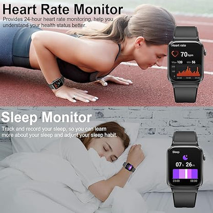 Smartwatch for Men & Women | 1.85" Full Touch | Fitness Tracker with Heart Rate Monitor
