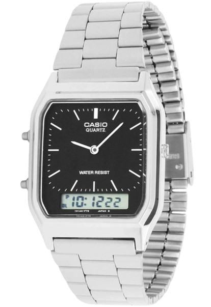 Casio Quartz Watch: AQ-230 Men,Dual Time Watch,Casio vintage dual display