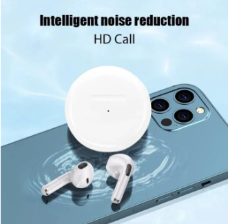 Air Pro 6 Wireless Earbuds, Bluetooth 5.3, Earphones with Smart Touch, Noise Reduction & Long Battery