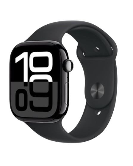 Apple Watch Series 10 [GPS + Cellular 46mm case] Smartwatch with Jet Black,Sport Band - M/L. Fitness Tracker,Water Resistant