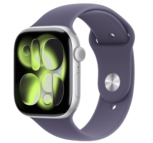 Apple Watch Series 11 [GPS 42mm] Smartwatch with Space Gray,Black Sport Band - S/M. Sleep Score, Fitness Tracker, Health Monitoring, Always-On Display, Water Resistant