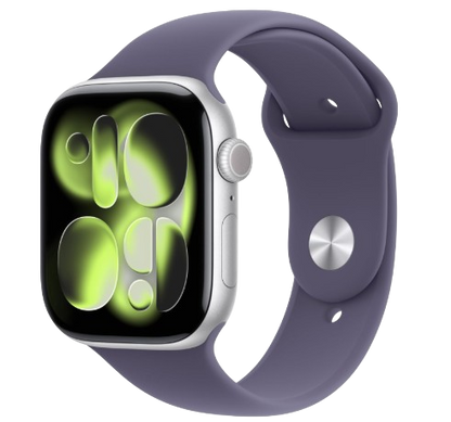 Apple Watch Series 11 [GPS 42mm] Smartwatch with Space Gray,Black Sport Band - S/M. Sleep Score, Fitness Tracker, Health Monitoring, Always-On Display, Water Resistant