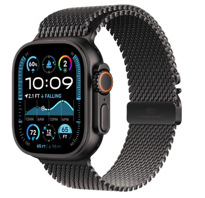 Apple Watch Ultra 2 GPS + Cellular 49mm Smartwatch,Fitness Tracker,Black Titanium with Black Trail Loop