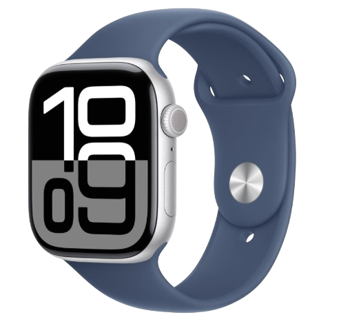 Apple Watch Series 10 [GPS + Cellular 46mm case] Smartwatch with Jet Black,Sport Band - M/L. Fitness Tracker,Water Resistant