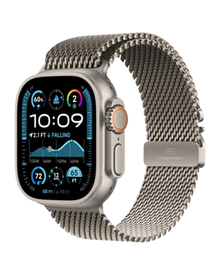 Apple Watch Ultra 2 GPS + Cellular 49mm Smartwatch,Fitness Tracker,Black Titanium with Black Trail Loop